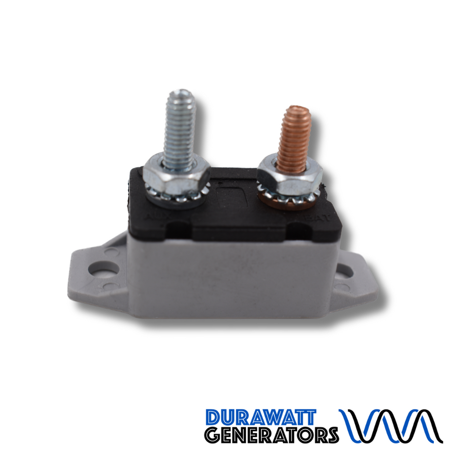 two pole breaker on white background
